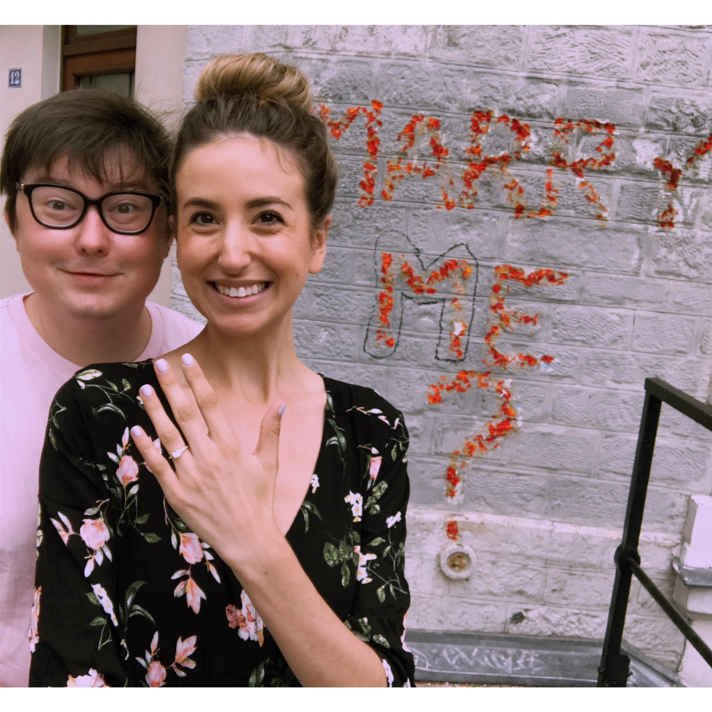 Engaged!! Paris 2018