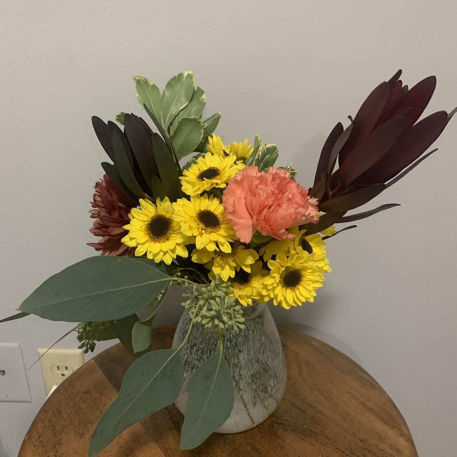 1st bouquet from Zac