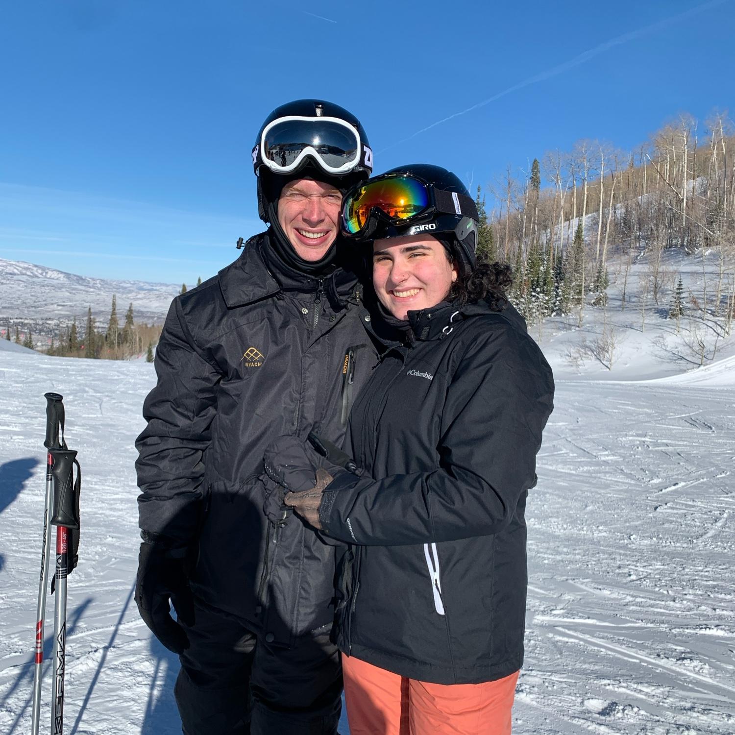 First ski trip for Tyler and also our first time going ring shopping!