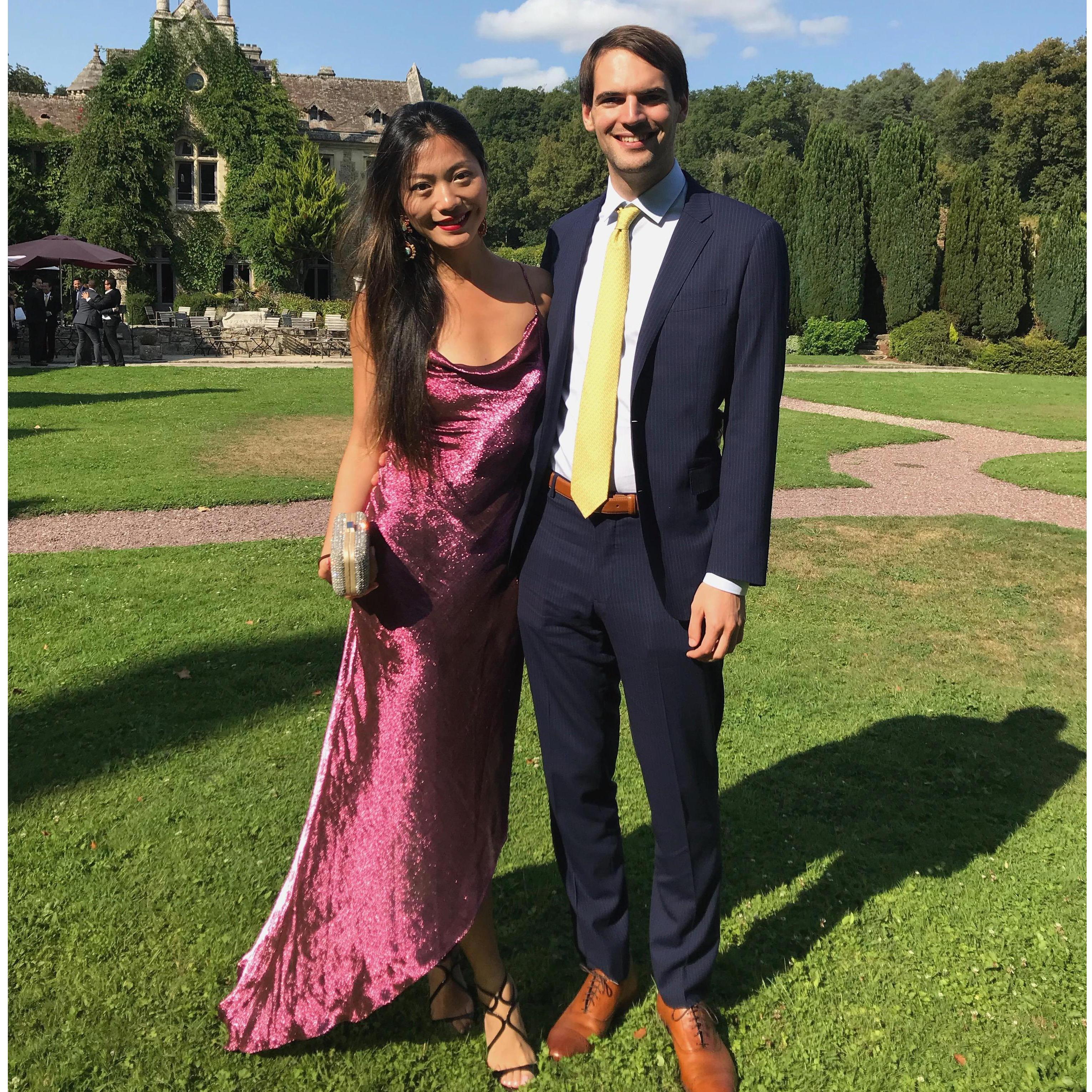 First wedding we went to together, outside of Paris.