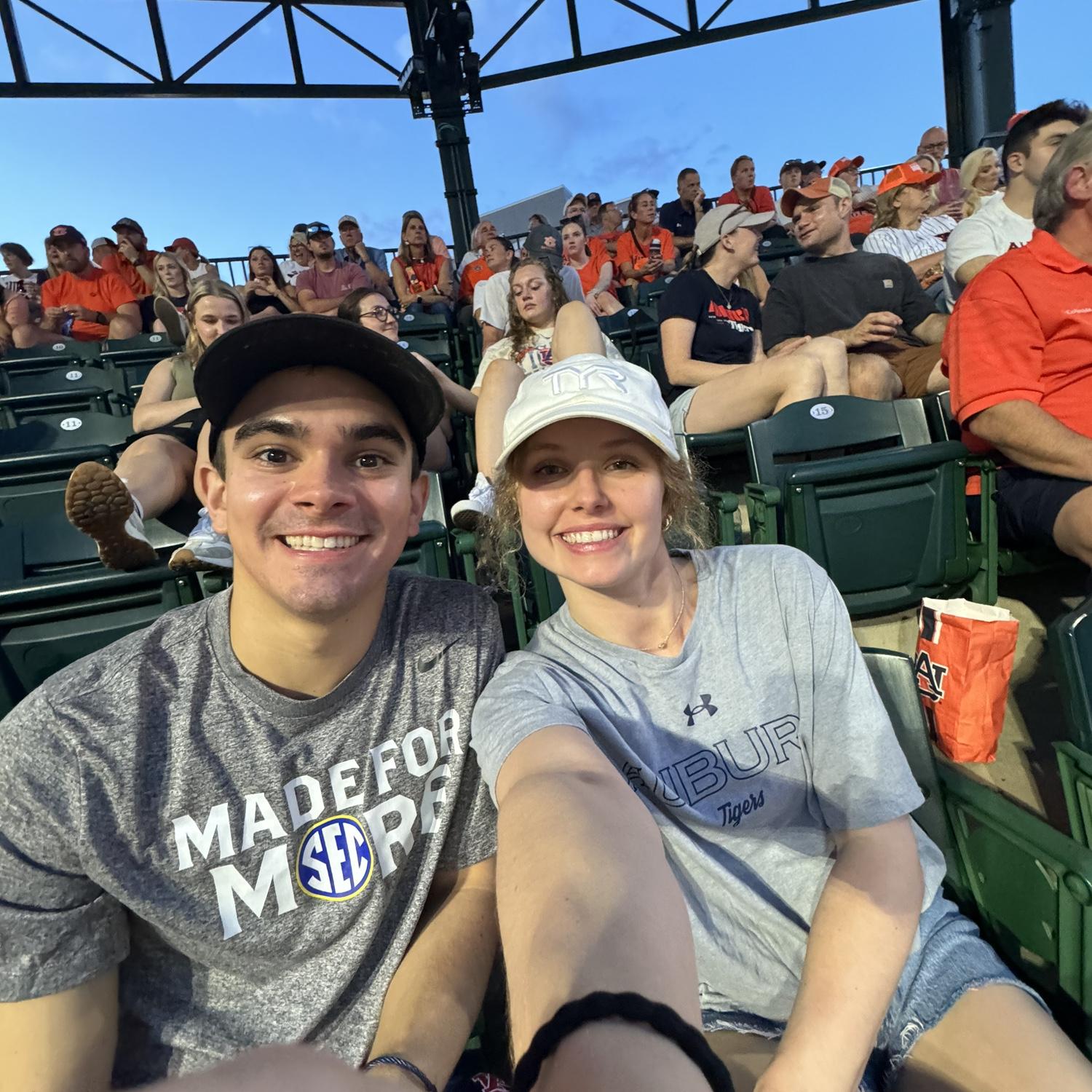 April 4, 2025. A fun Auburn baseball game date night the night before Whit would propose!