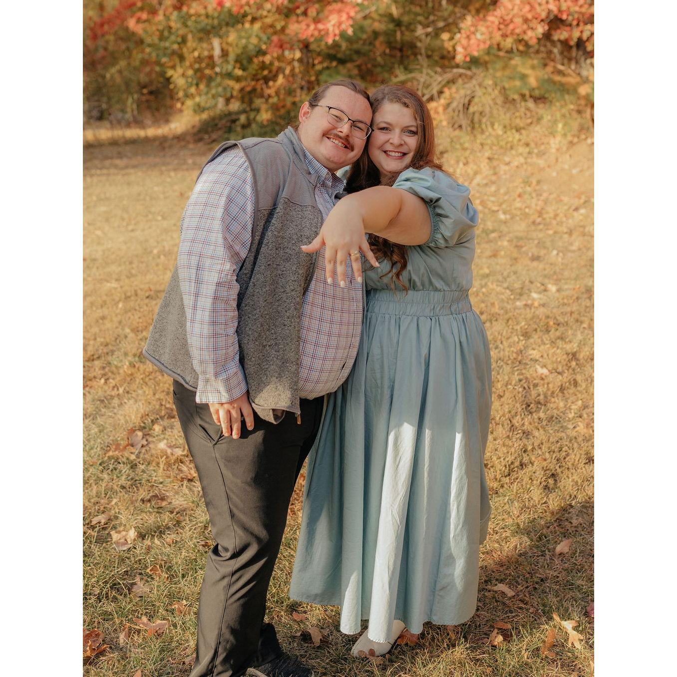 Finally engaged! October 27, 2023