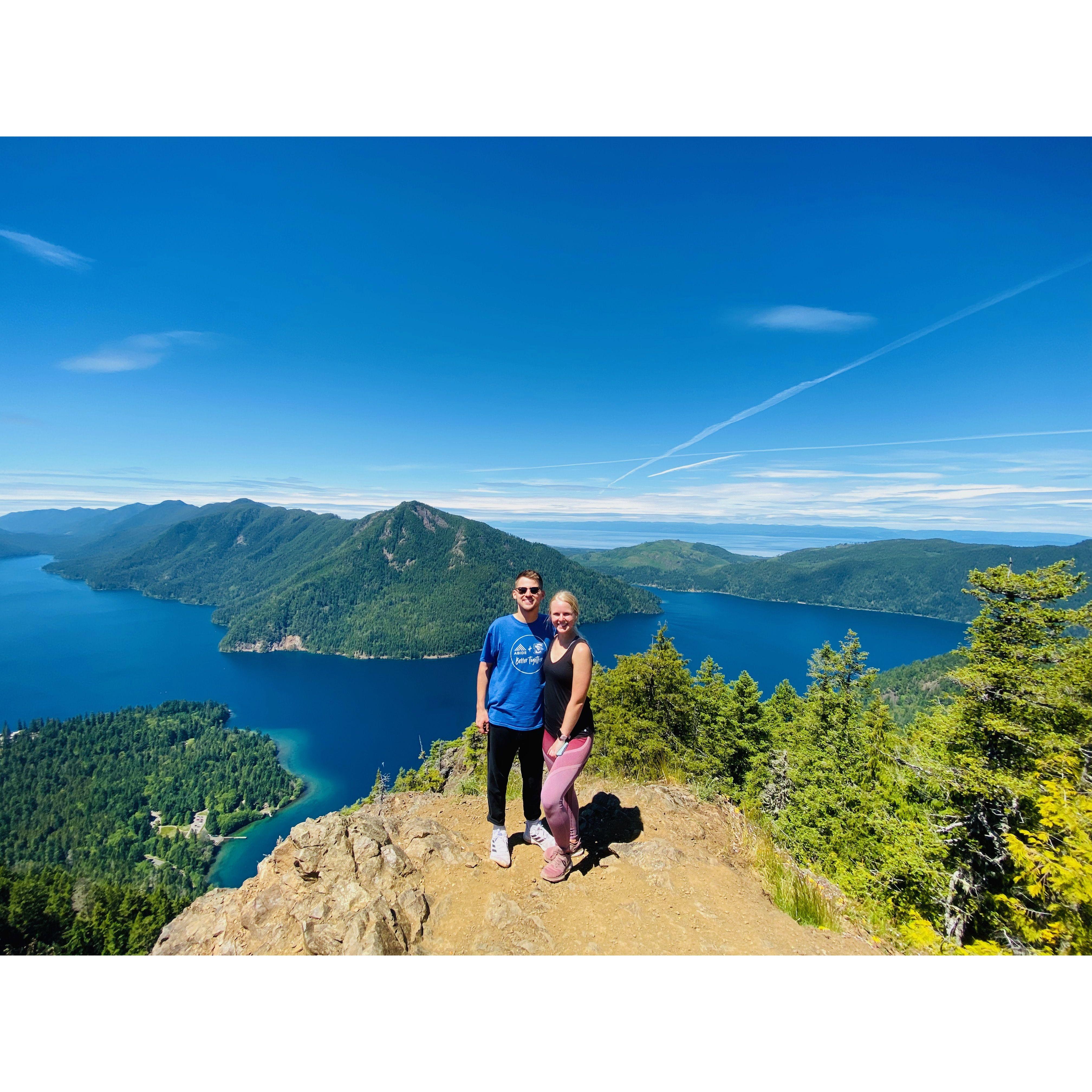 Still debating if the hike was worth the views... Olympic National Forest in WA.