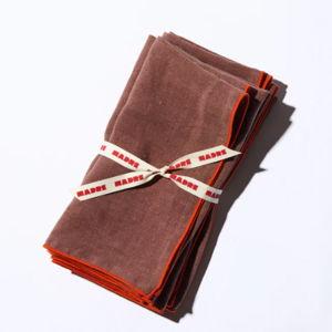 SOBREMESA Medium napkins (Set of 4) - Color: Cafe au lait