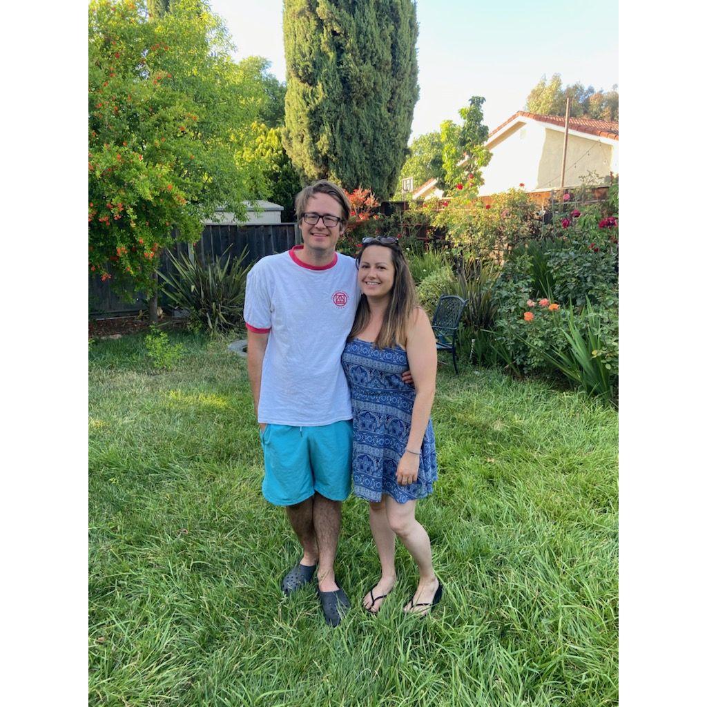 Our first photo together! Circa 2021