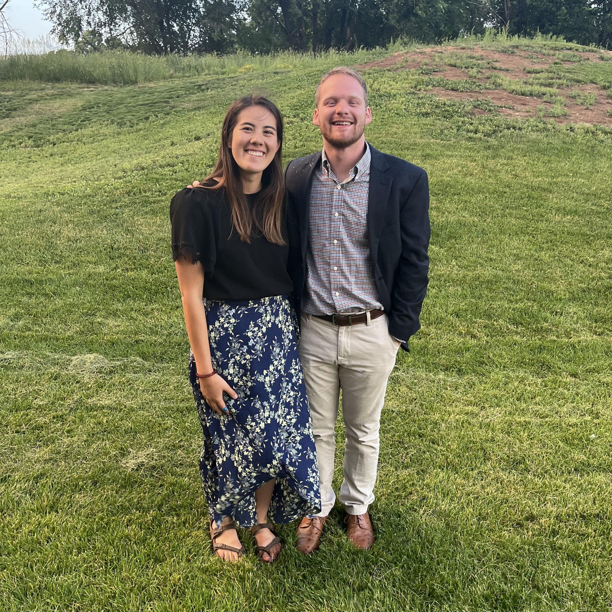 June 2023. This was our first real picture together at the end of our year of service together. Jon had a crush on Sophia the whole year.