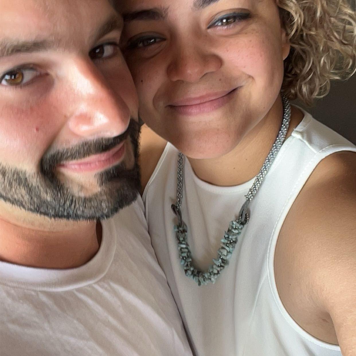Our date going to a taco truck event.
