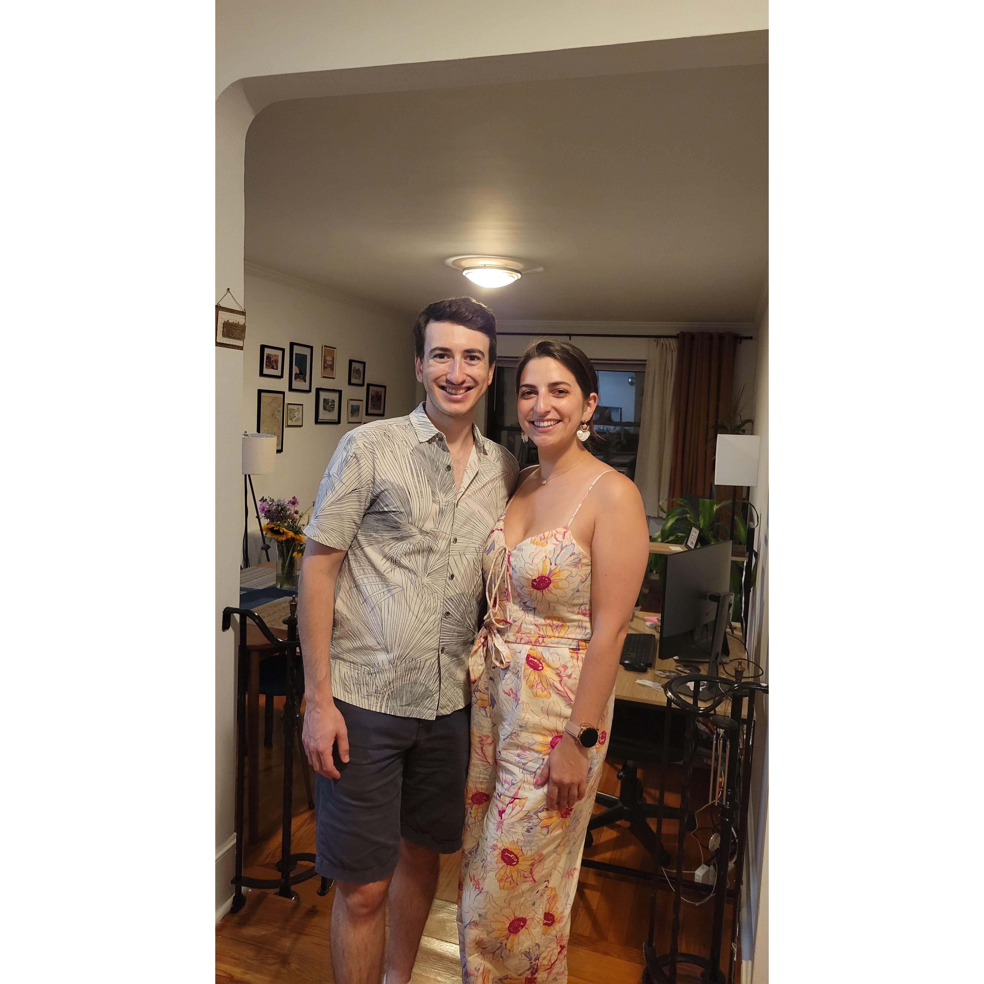 At our housewarming for our apartment in NYC.