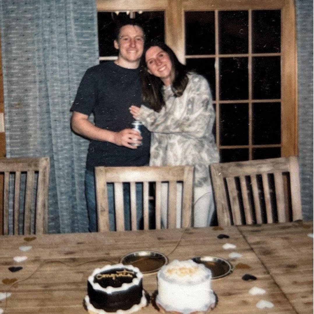 Our friends threw us a surprise engagement party at our annual Hocking Hills cabin trip!