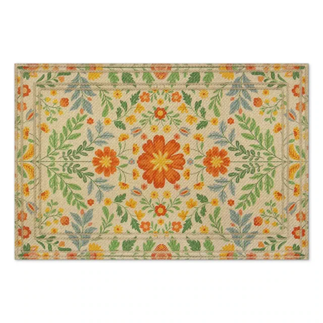 Apache Mills Sparkle Agatha Floral Door Mat