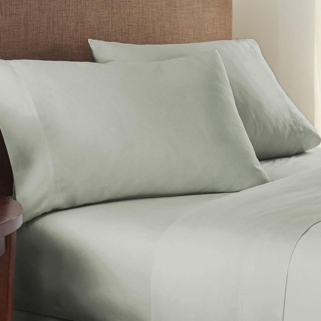 Nestwell™ Organic Cotton 300-Thread-Count Queen Sheet Set in Light Forest