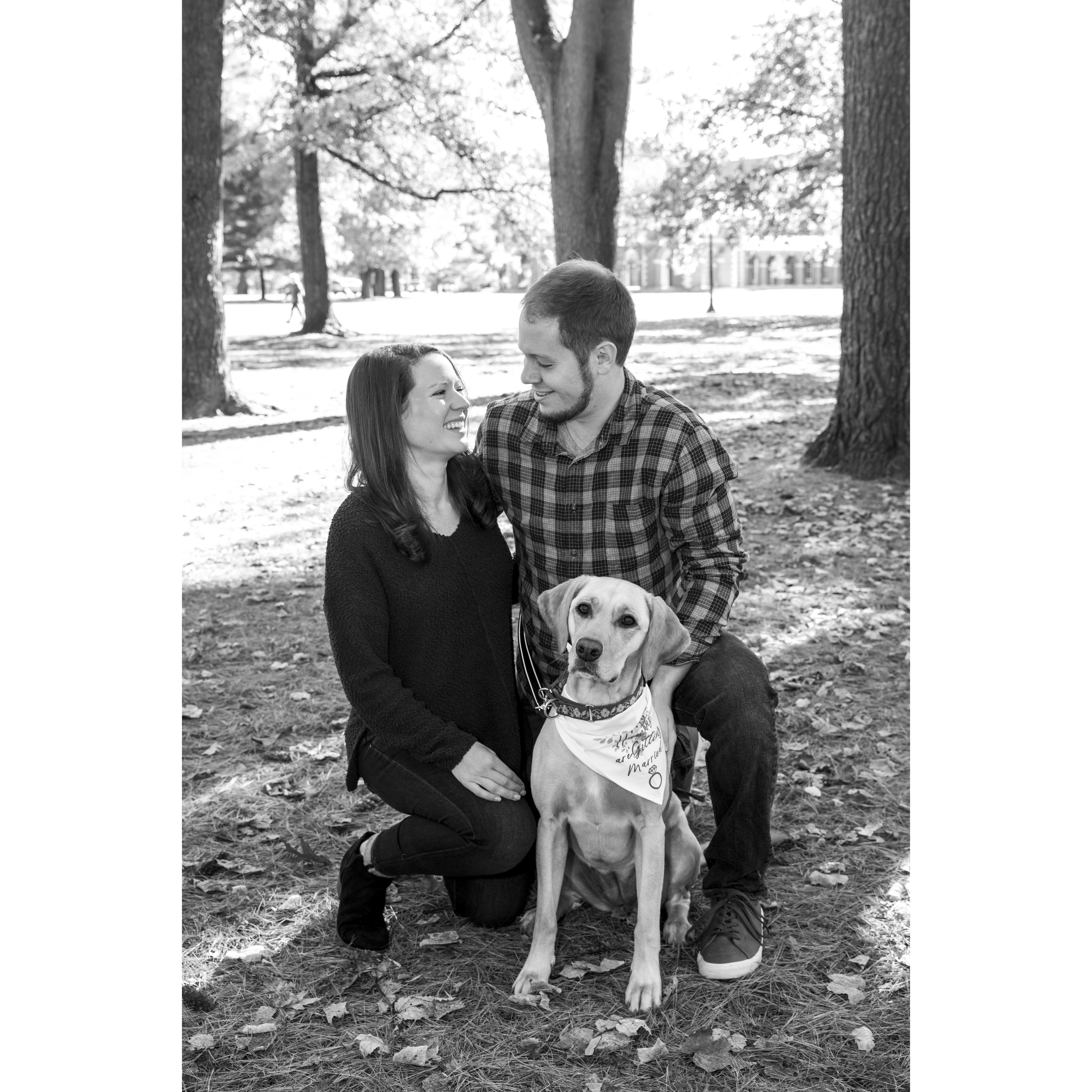 We love our Luna Mae, so we wanted her to be in parts of our special day