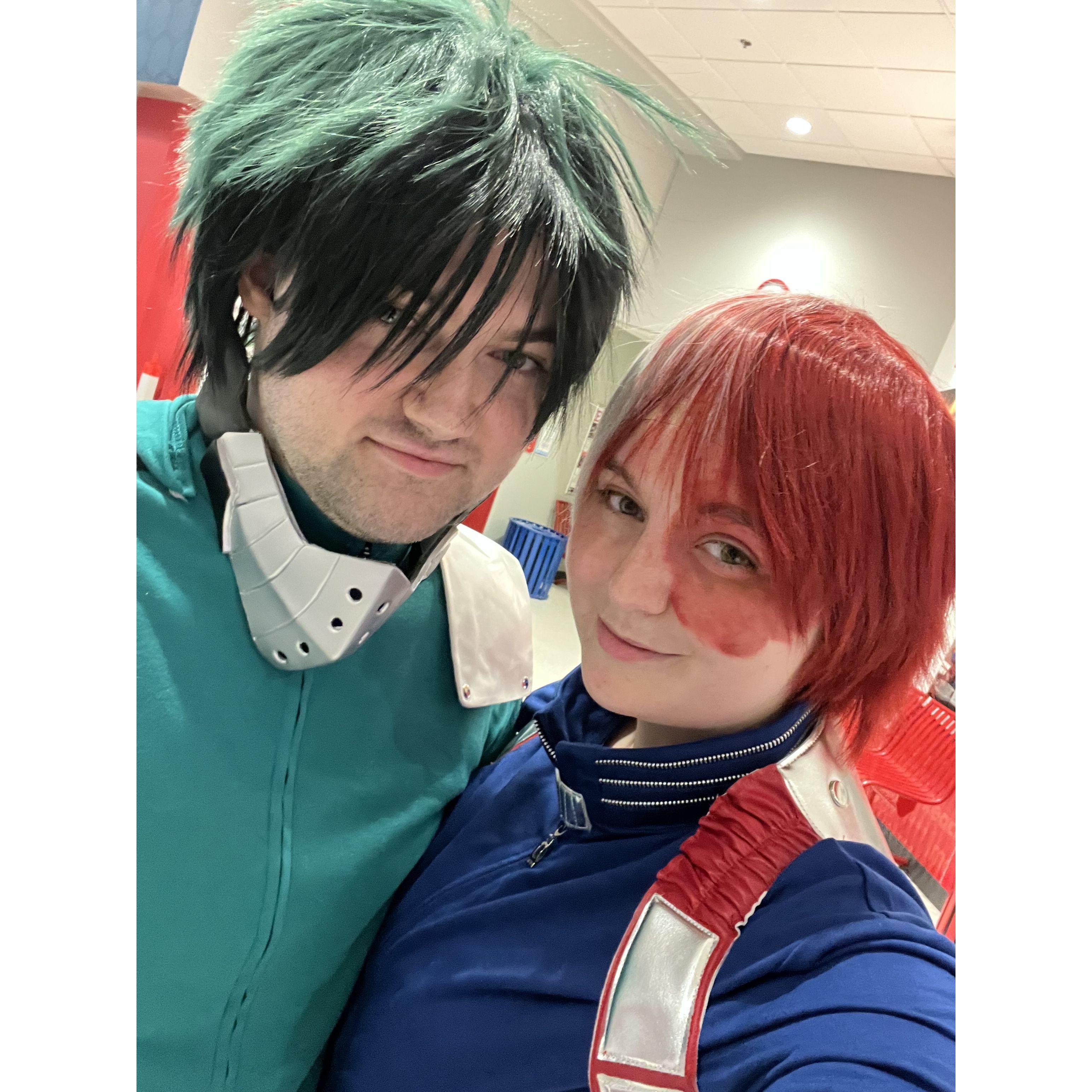 The Carnegie Science Center had a Halloween Costume Party and Matt and I dressed up as Deku and Todoroki from My Hero Academia!