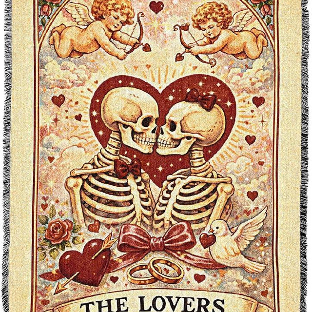 Pure Country Weavers The Lovers - Gift Tapestry Throw Blanket Woven from Cotton - Made in The USA (60X80)