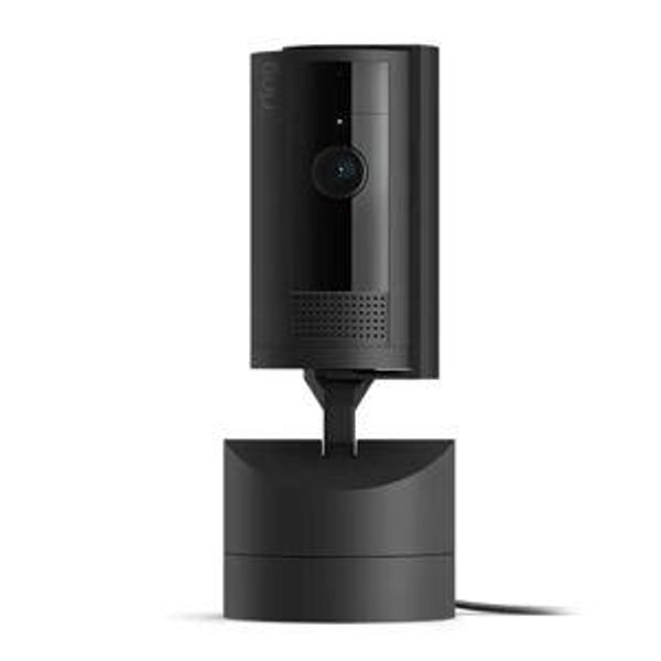 Ring - Pan-Tilt Indoor Security Cam with 360° Horizontal Pan Coverage, Live View & Two-Way Talk, and HD Video - Black