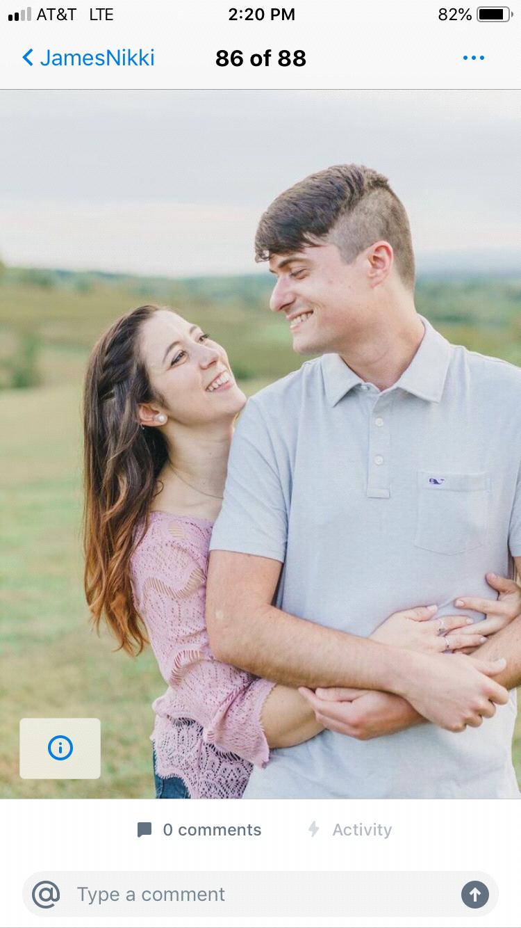 Nikki and James's true smiles come through when they're together.