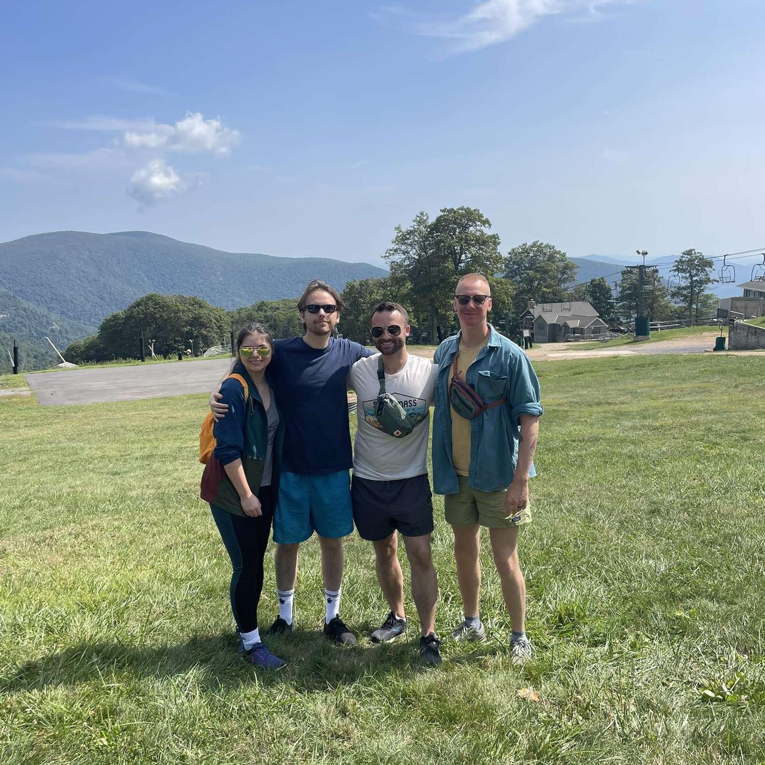 Pre-hike in Wintergreen with some friends