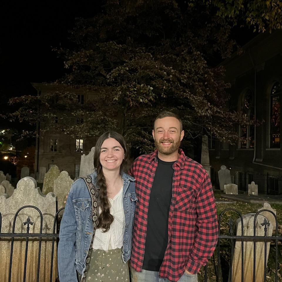 The night we became official! We were doing a ghost tour :)