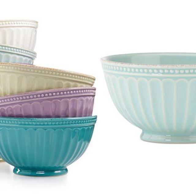 French Perle Groove Bowl (Ice Blue)