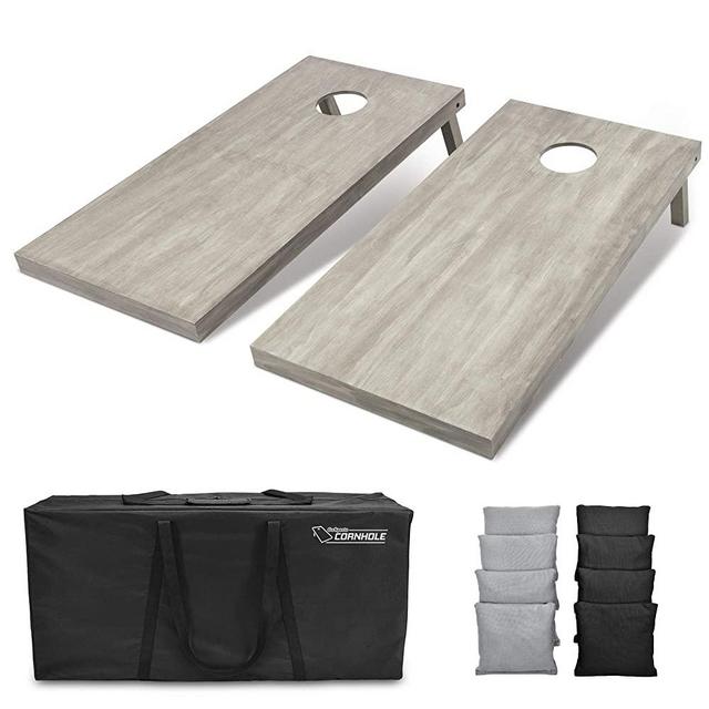 GoSports 4'x2' Regulation Size Wooden Cornhole Boards Set - Includes Carrying Case and Over 100 Optional Bean Bag Colors