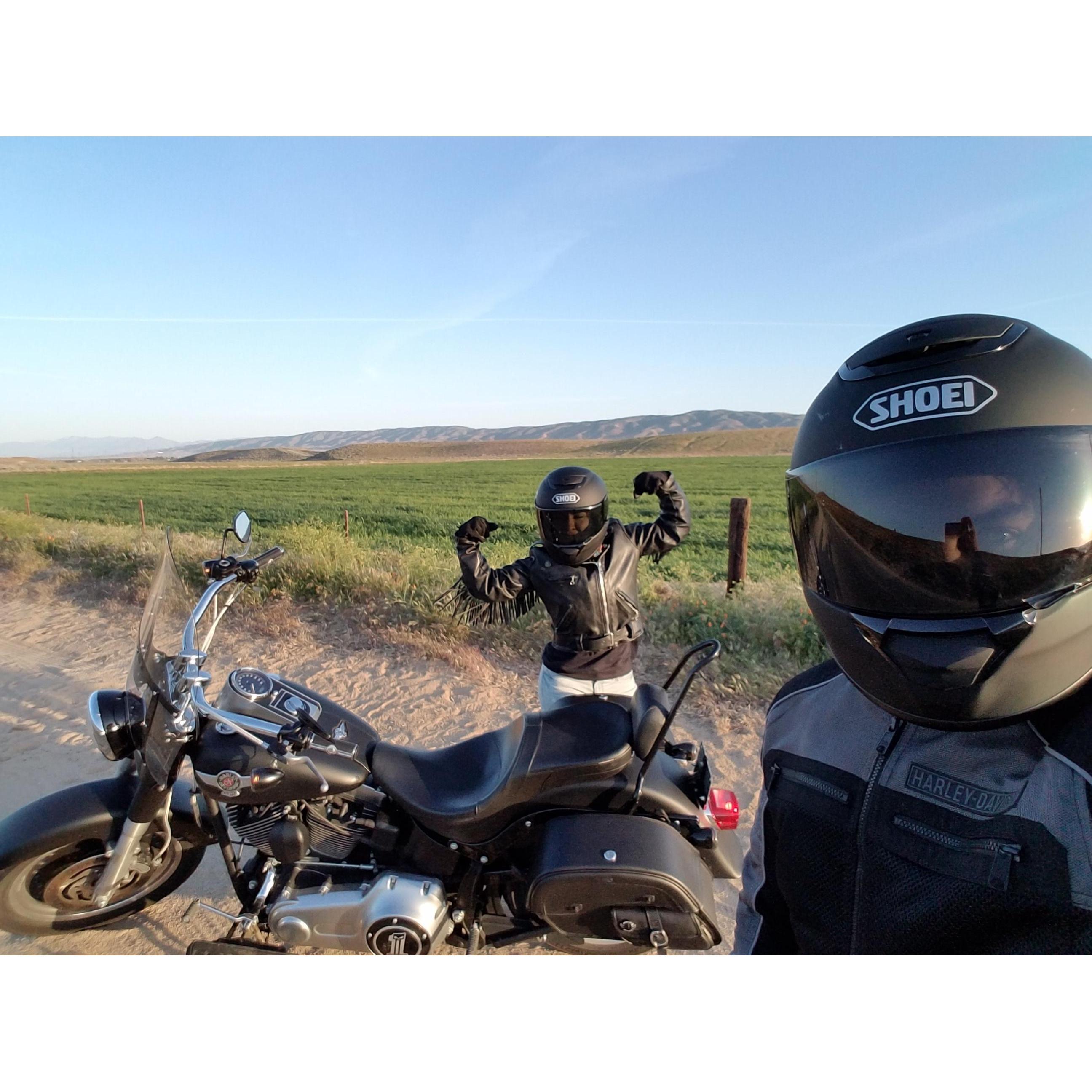 Our first ride together