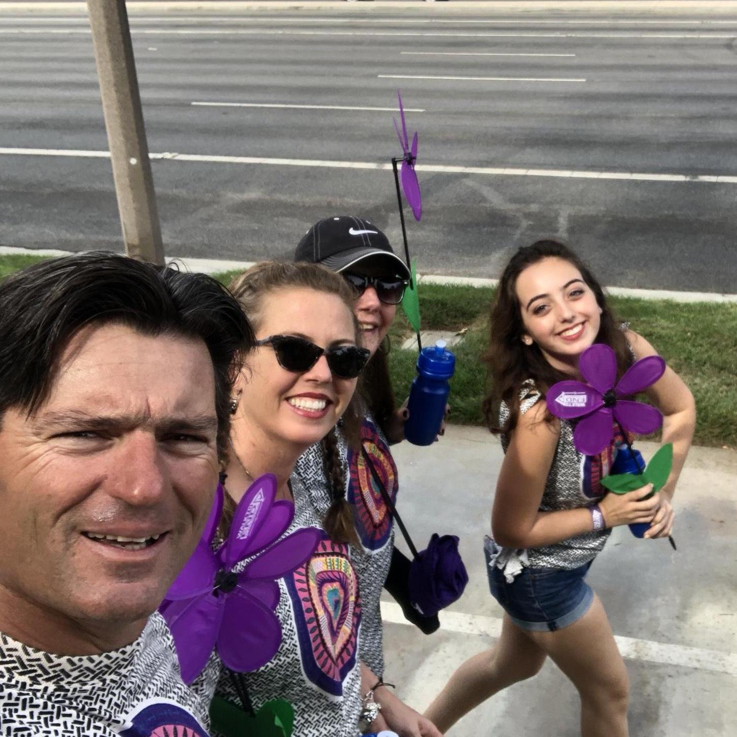 In October, we got a chance to walk as Team Tata for the fight against Alzheimer's - October of 2018