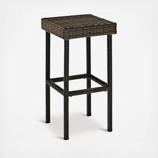 Palm Harbor Outdoor Wicker Bar Height Stool, Set of 2