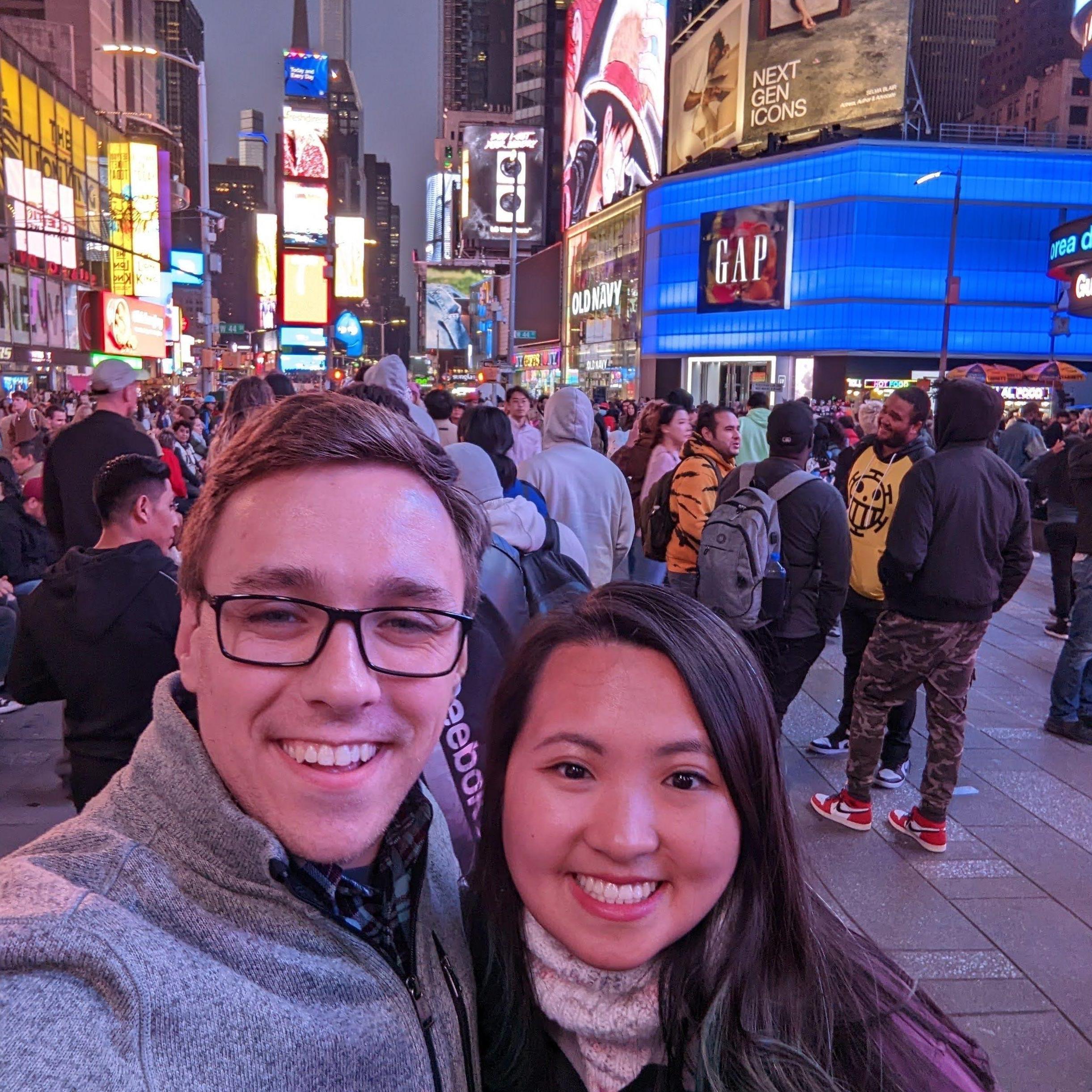 October 2022 - Trip to NYC; on Times Square