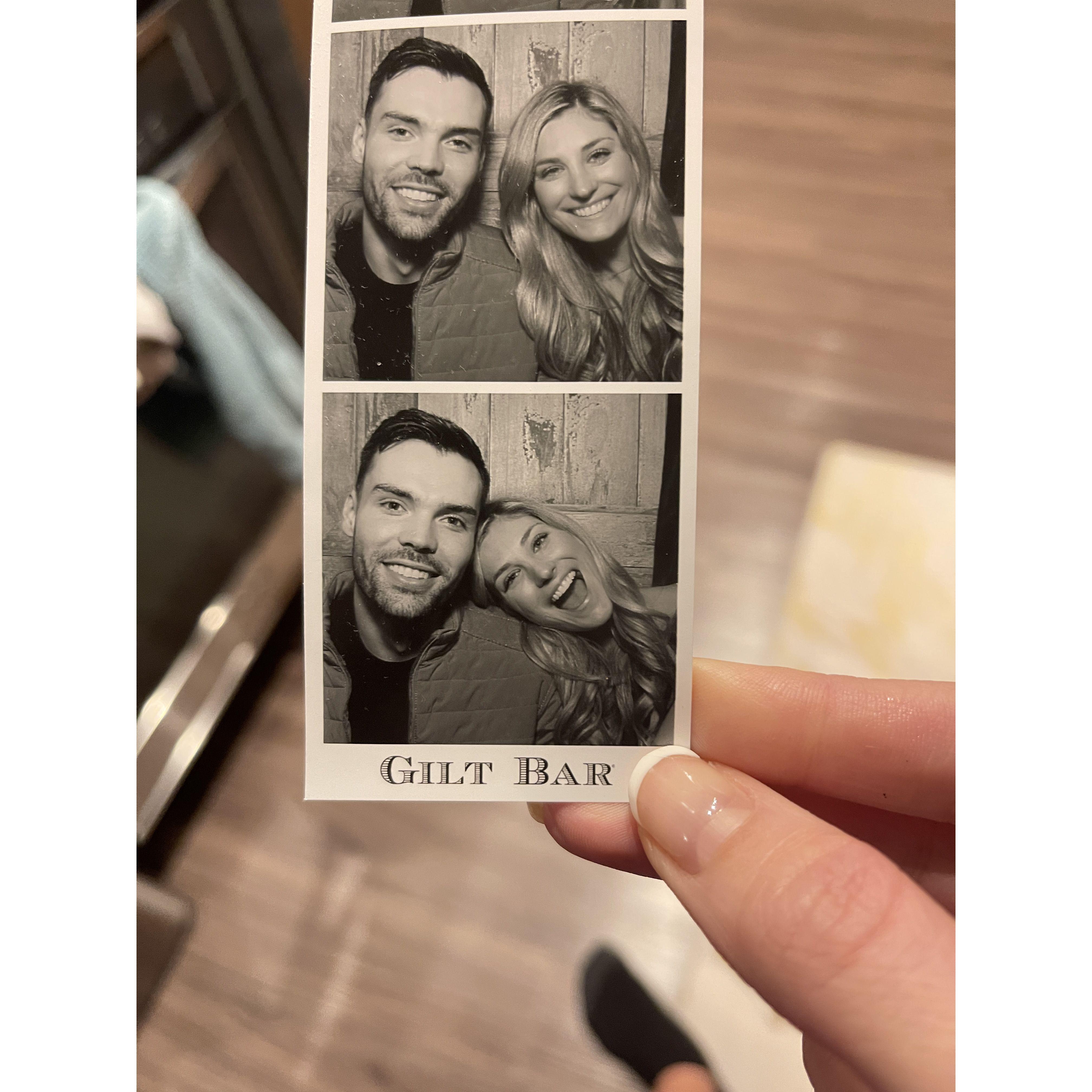 Our first ever photo together on a date night to Gilt Bar