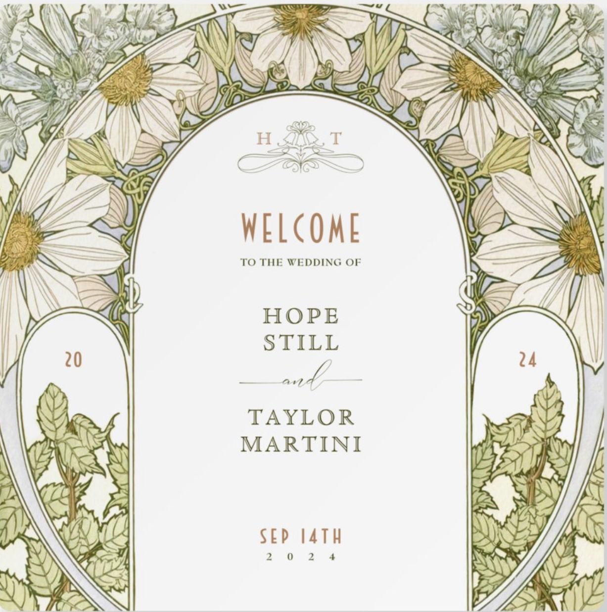 The Wedding Website of Hope A Still and Taylor J Martini