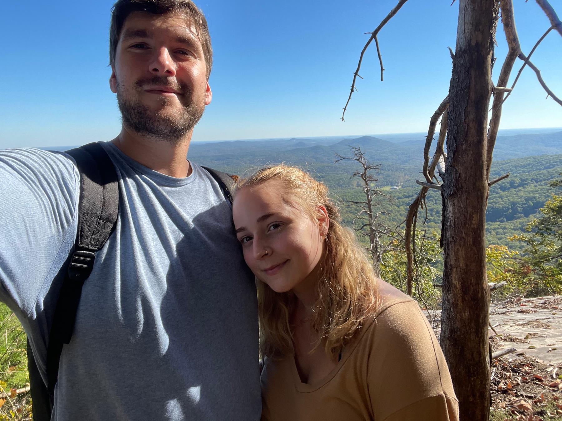 After a hike in NC that was 16 miles round trip….. yes, the view was worth it if you ask Grayson. 2021