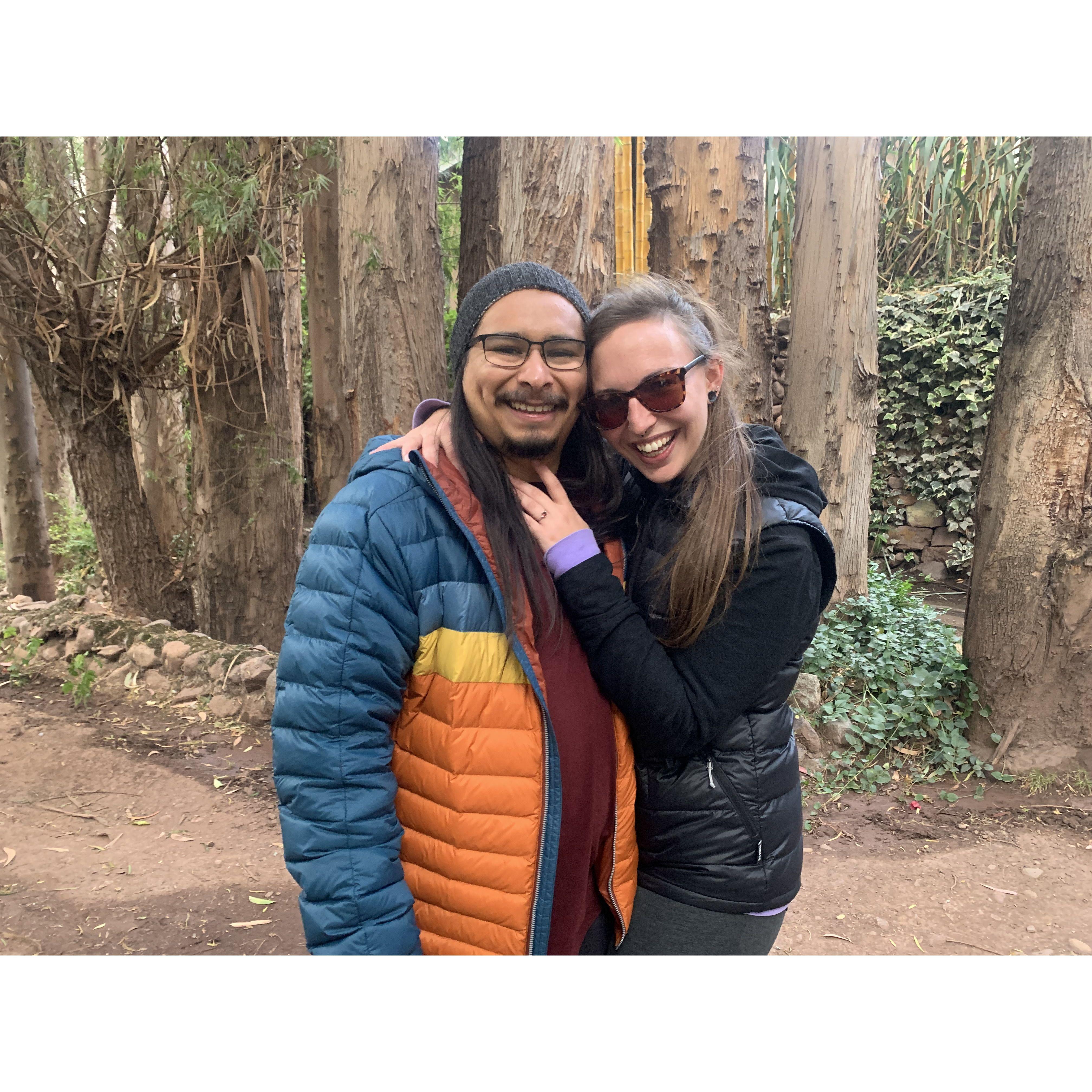 Shortly after Danielle said yes!