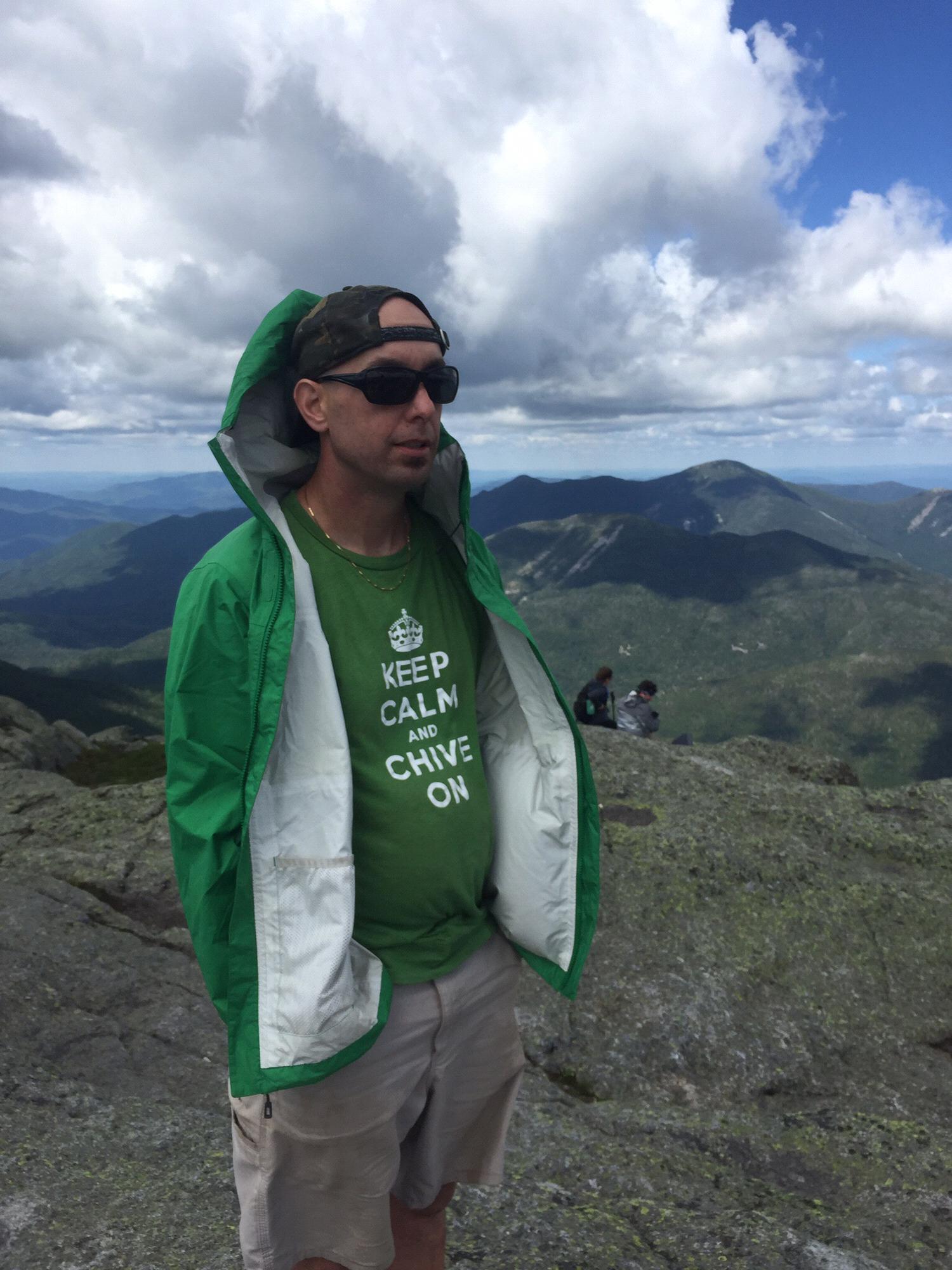 At the top of Mt. Marcy enjoying the views.