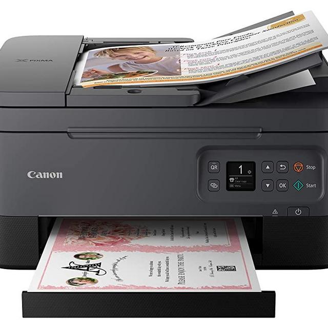 Canon PIXMA TR7020a All-in-One Wireless Color Inkjet Printer, with Duplex Printing, Mobile Printing, and Auto Document Feeder, Black
