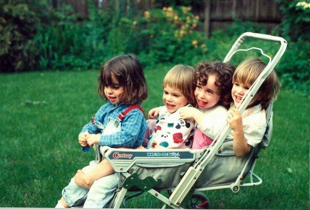Sarah and Elizabeth and Helene and Anne Christine - twins ruling Cambridge MA ;)