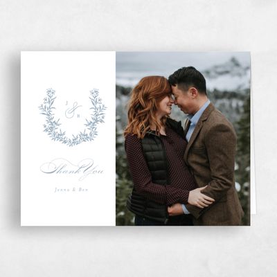 Powder Blue Wedding Thank You - Vienna Photo