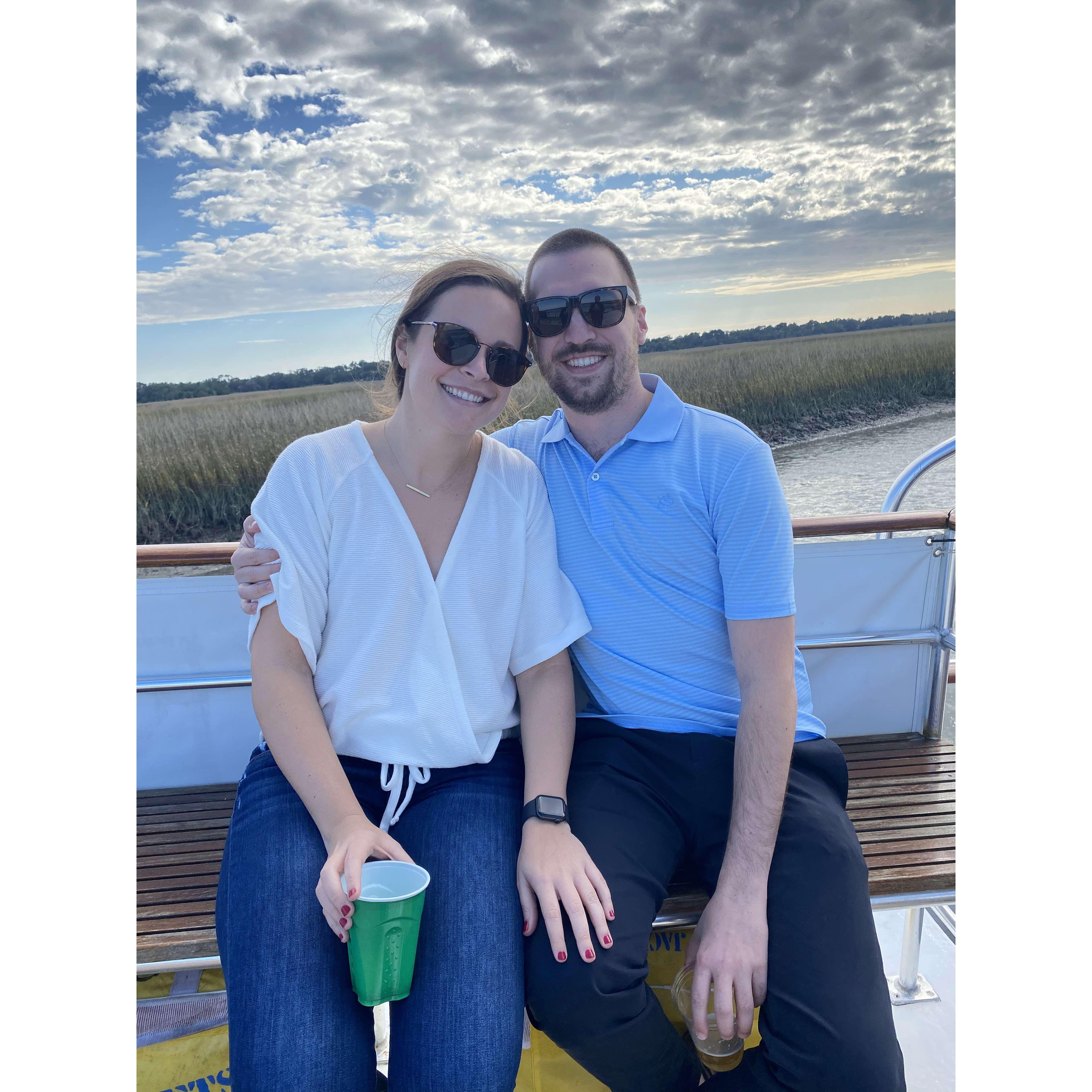 Skeet shooting over Thanksgiving in Charleston