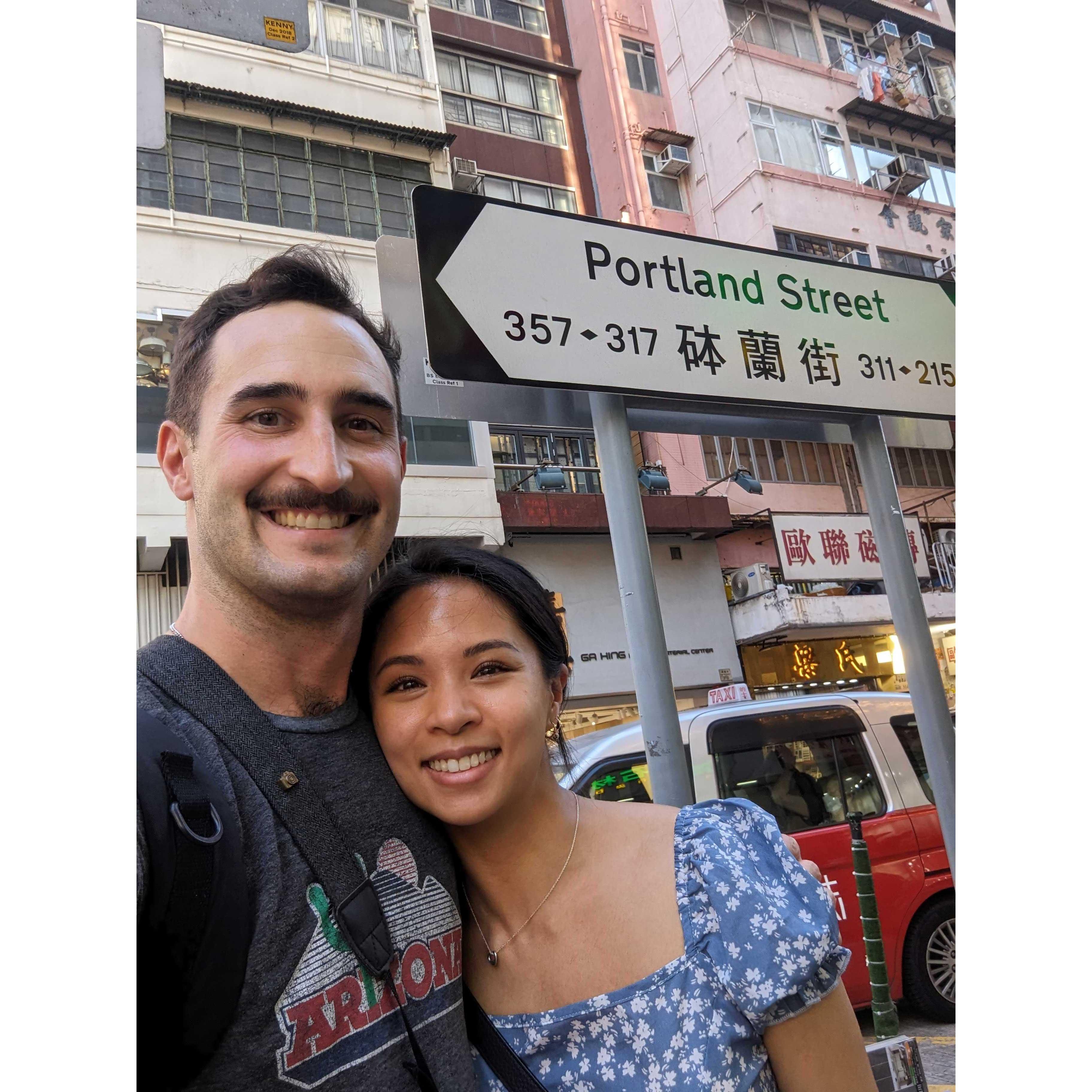 Portland Street in Hong Kong, November 2023