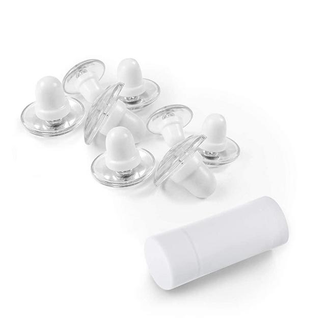 PinionPins Clear Magnetic Duvet Clips with Key. - Patented Duvet & Comforter Clip Pinning System - Stronger Than Traditional Duvet Fasteners Like Duvet Donuts (8 Clear Pins with Key)
