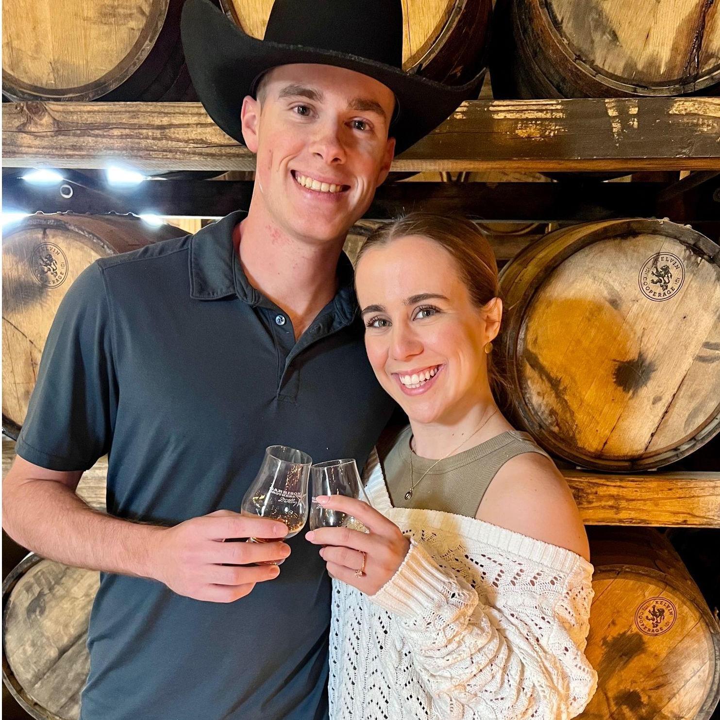 Distilery tour with the family in Texas.