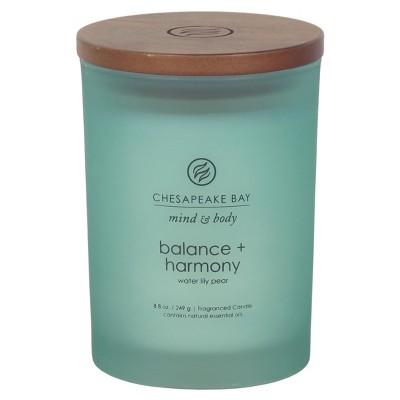 8.8oz Lidded Glass Jar Candle Water Lily Pear - Chesapeake Bay Candle
