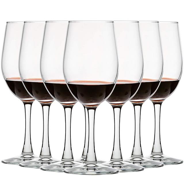 [Set of 8, 12 Ounce] All-Purpose Wine Glasses, Lead Free, Classic