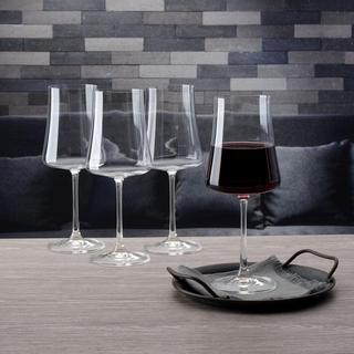 Aline Red Wine Crystal Glass, Set of 4