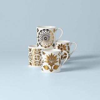 Global Tapestry 4-Piece Assorted Mug Set