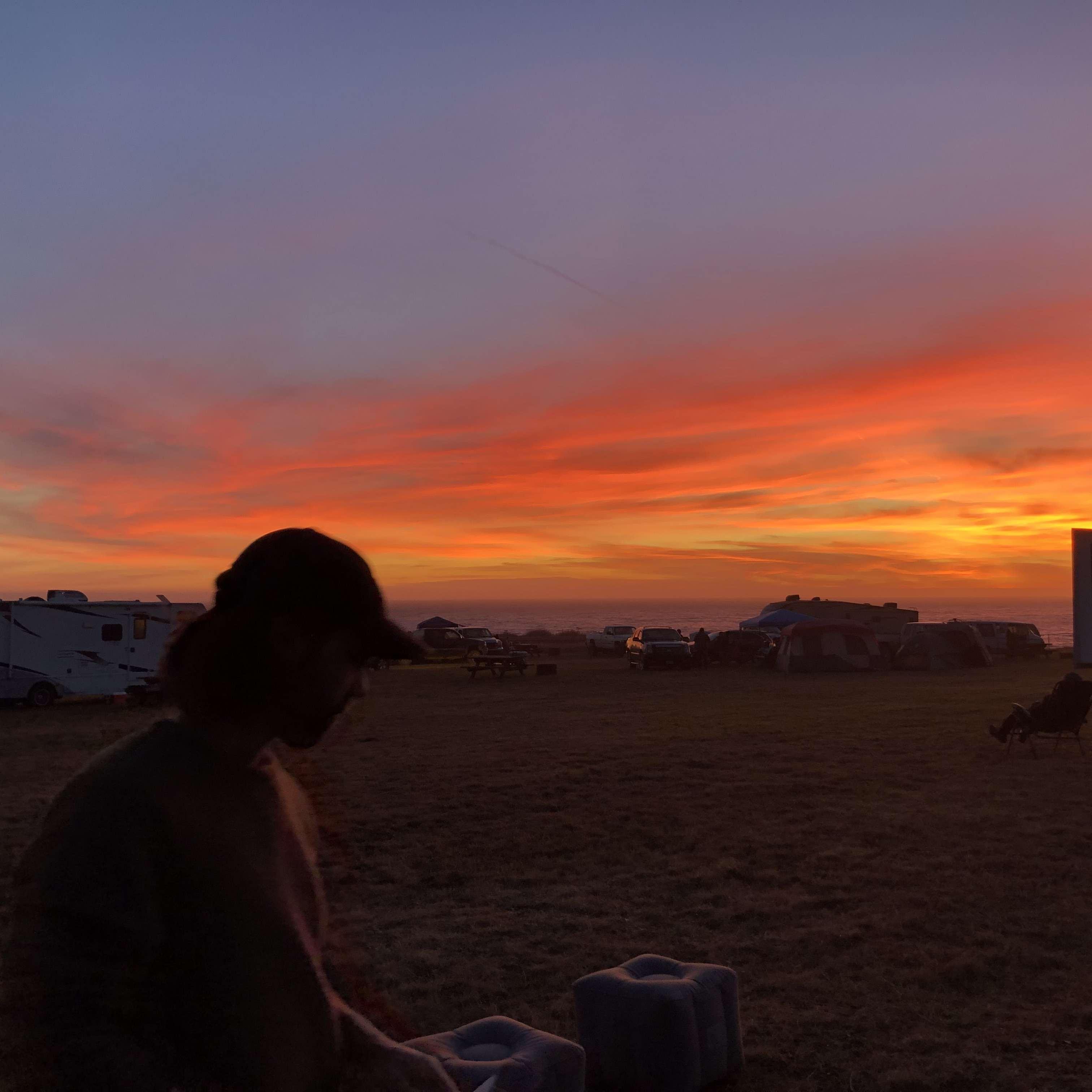 Camping during lockdown Westport, CA June 2020