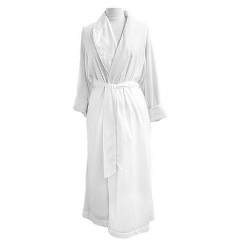 Telegraph Hill Large Waffle Weave Double-Layer Microfiber Robe in White