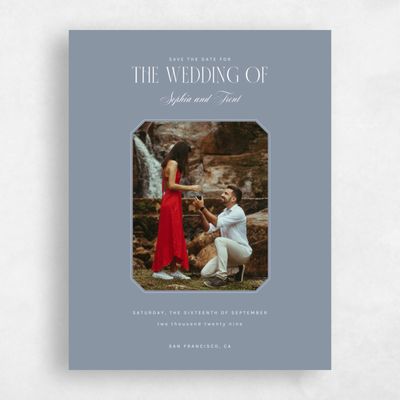 Blue Wedding Save the Date - Naida Photo