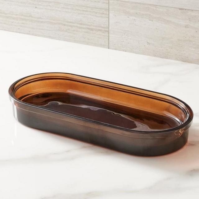 Apothecary Glass Bath Accessories