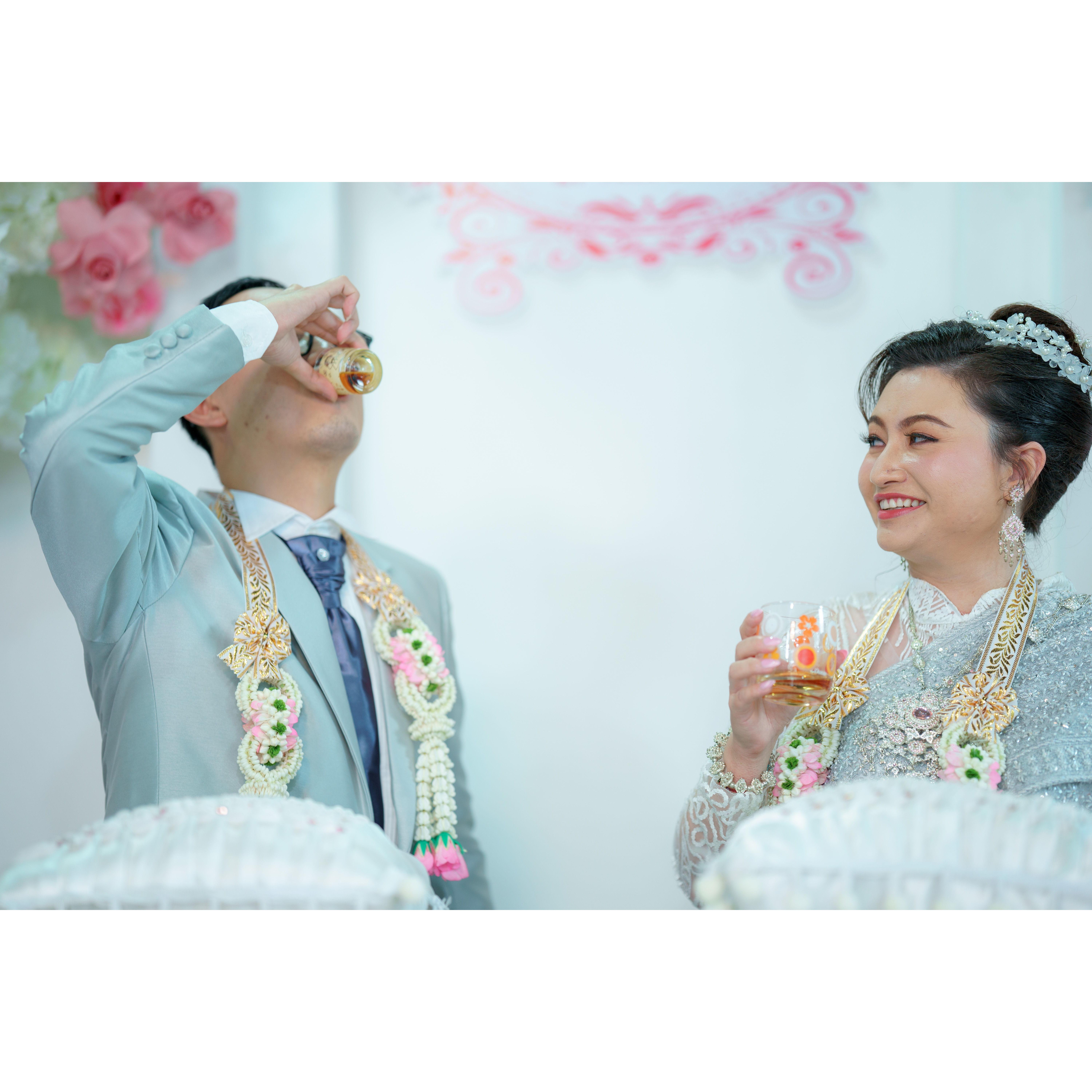 not Jin wanting to take a shot a 9:00 in the morning.