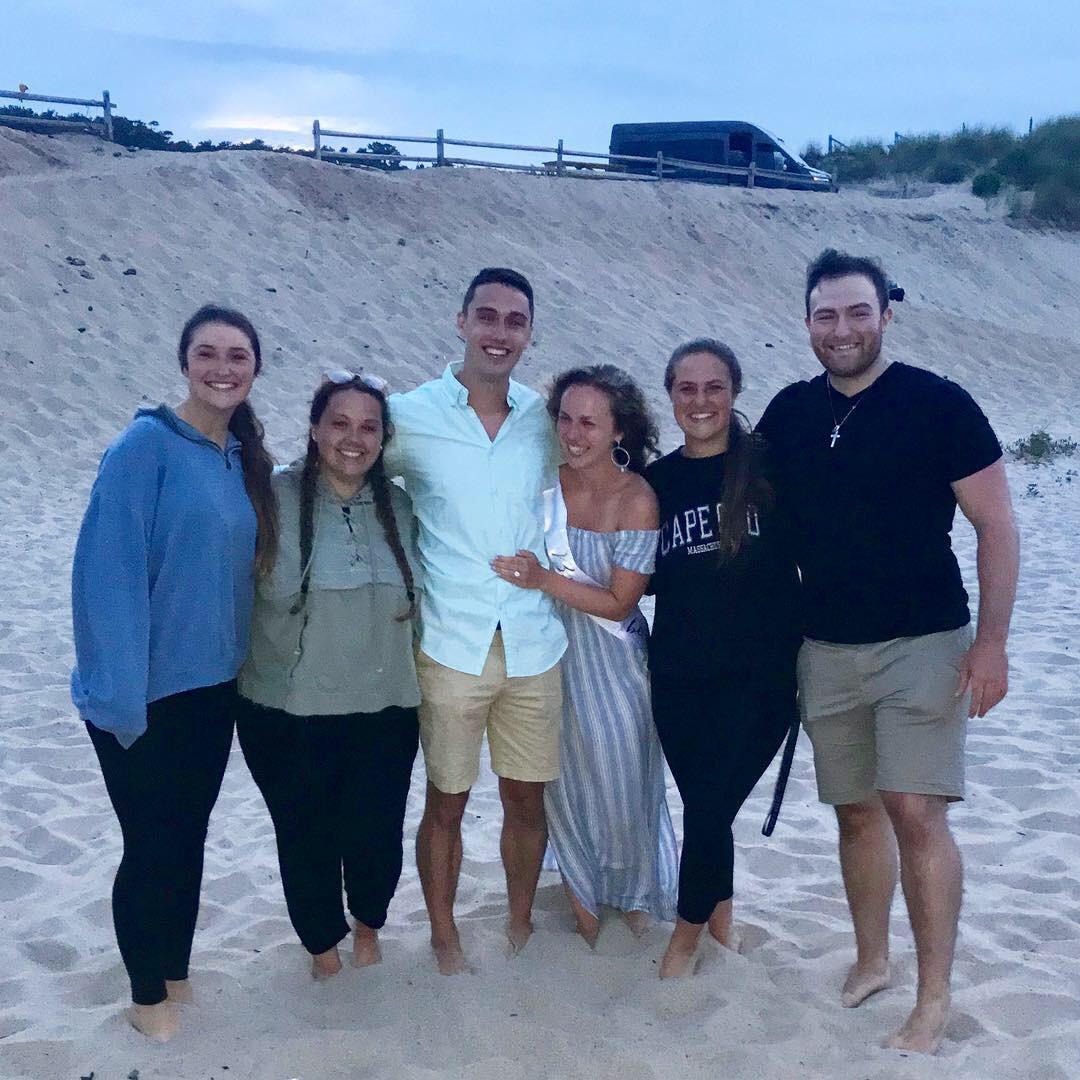 Celebrating with our siblings after our engagement!